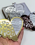 Personalised Angel Wing Heart Memorial Ornament