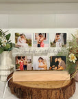Custom acrylic light up photo plaque collage