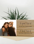 photo-on-wooden-block Best friend personalised wooden photo block