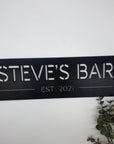 personalised bar sign, laser cut sign.