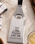 personalised BBQ spatula with custom message
