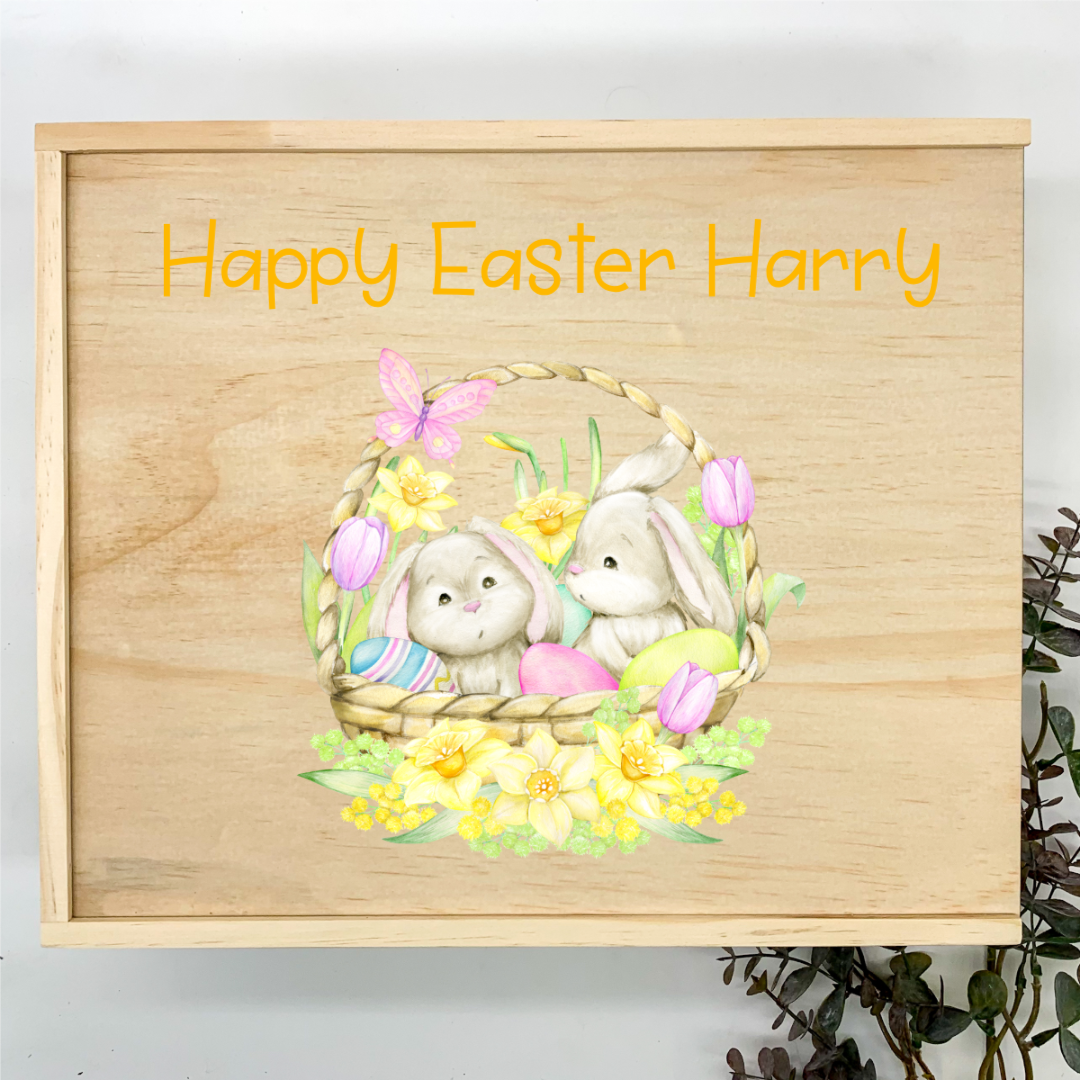 Personalised Easter Box - Bunny Basket