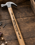 engraved hammer for fathers day
