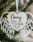 angel wings memorial ornament