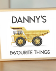 Wooden Keepsake Box - Construction Truck