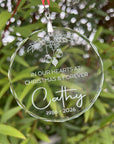 personalised crystal ornament