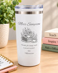 end of year teacher gifts - engraved travel mug