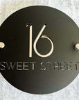 House number sign
