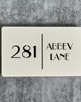 address sign