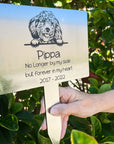 dog memorial garden plaque
