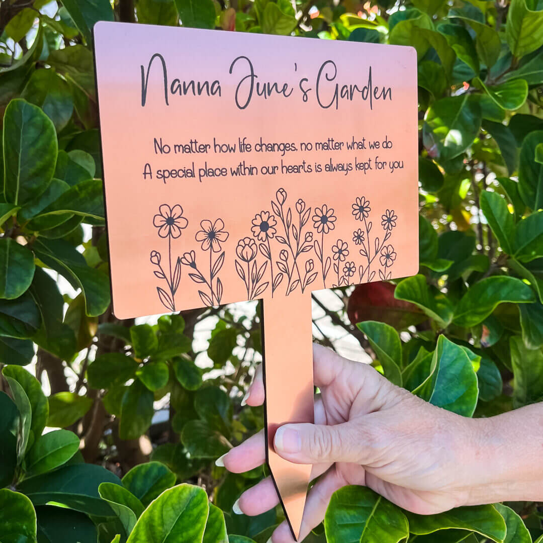 memorial garden stake