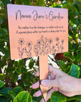 memorial garden stake