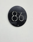 house number sign, acrylic house number