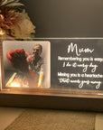 memorial photo plaque, memorial keepsake