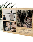 photo collage on wood