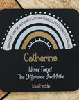 personalised teacher coaster