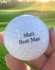 personalised golf balls