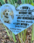 pet burial plaque, pet memorial