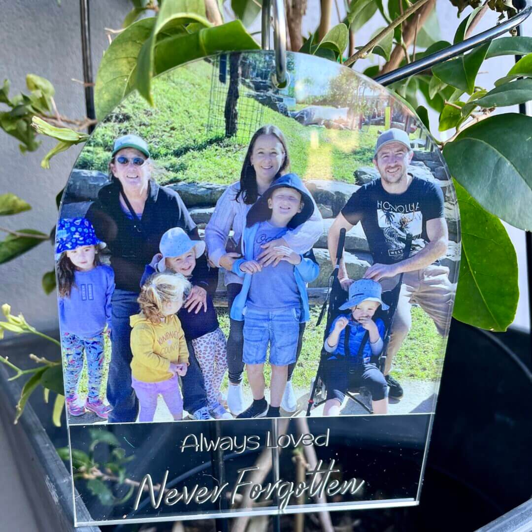 memorial garden plaque