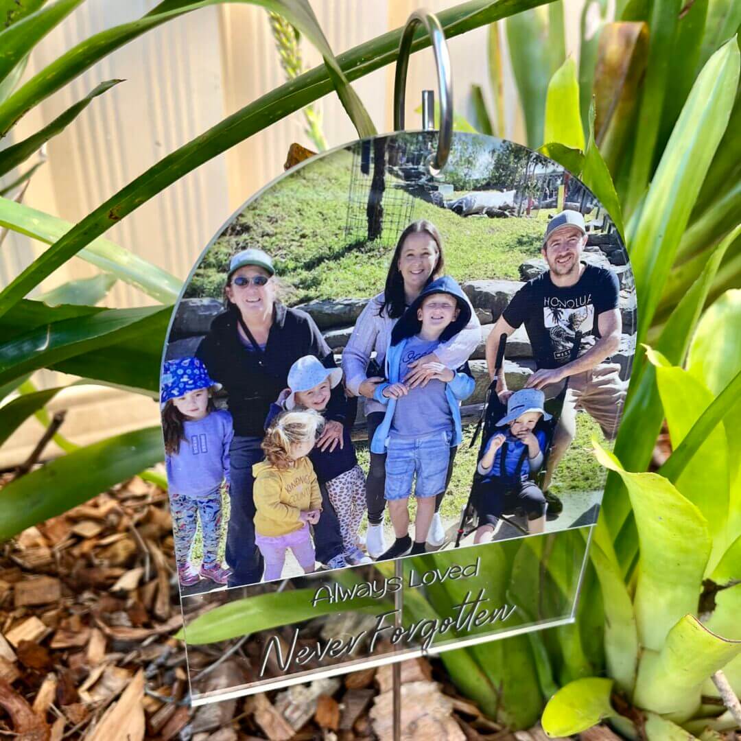 memorial garden plaque