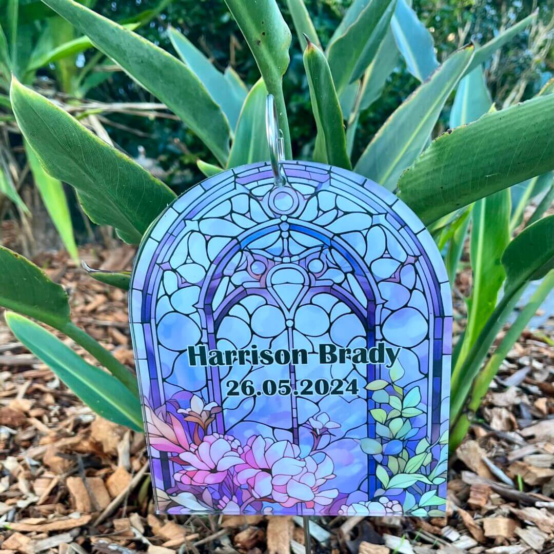 memorial garden plaque