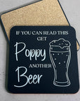 Personalised coaster for beer drinker