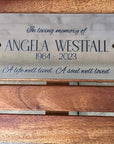 Memorial Plaque. memorial gift
