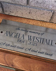 Memorial Plaque. memorial gift