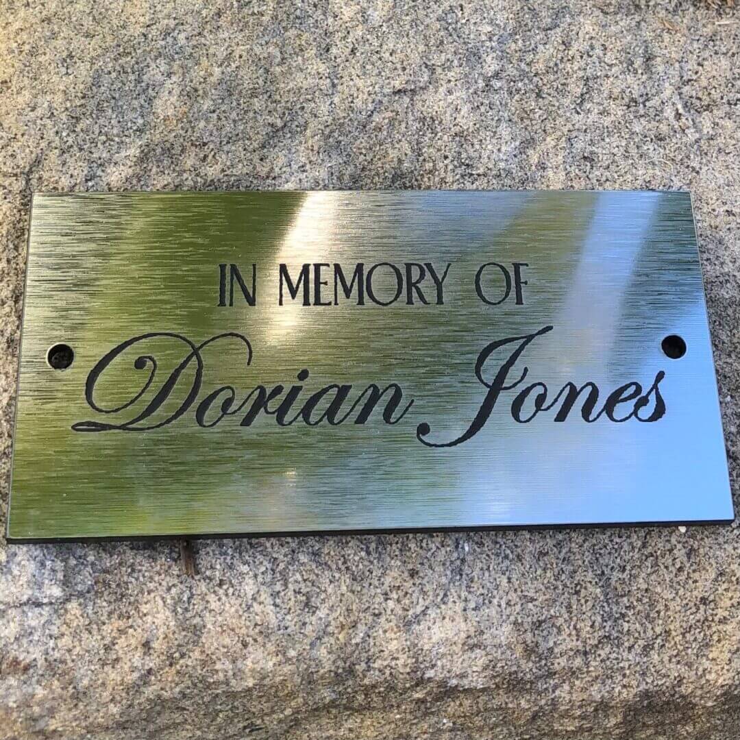 Memorial Plaque. memorial gift