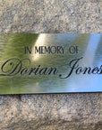 Memorial Plaque. memorial gift