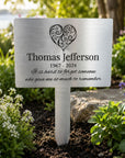 memorial garden plaque