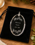 Memorial ornament with wreath
