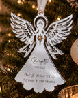 personalised angel memorial ornament with custom name
