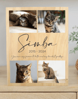 pet memorial gifts Pet remembrance photo block personalised