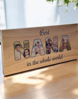 Nana photo block, personalised mothers day gift
