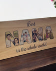 Nana photo block, personalised mothers day gift