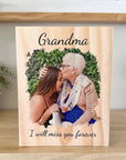 Memorial photo block, sympathy gift