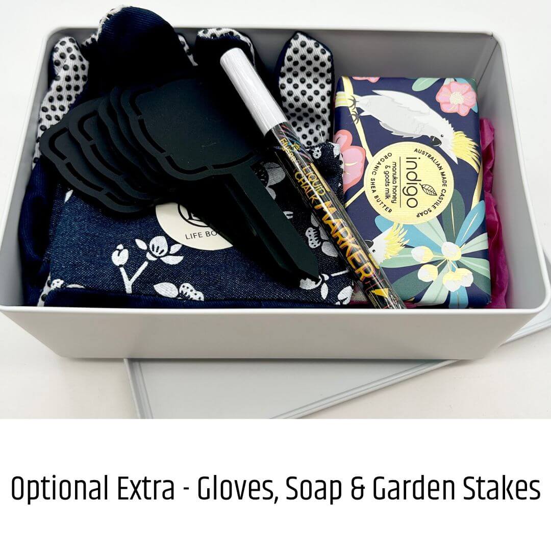 Optional Extra – Gloves, Soap & Garden Stakes (1)