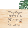 Everything Is Better In - Engraved Wooden Chopping Board