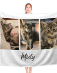 3 Photo Pet Memorial Blanket
