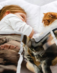 3 Photo Pet Memorial Blanket