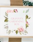 Pink Floral Frame - Wooden Keepsake Box