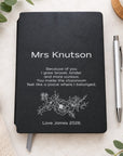 Teacher book and pen set