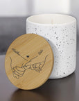 valentines day candle, personalised valentines gift
