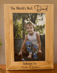 personalised photo frame. fathers day gift