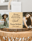 Memorial Plaque, Sympathy Gift, Personalised memorial photo block