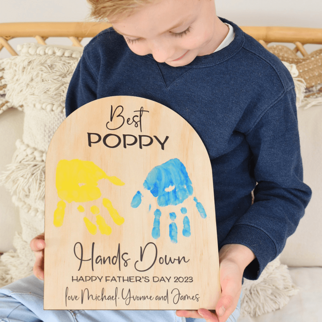 hand print plaque
