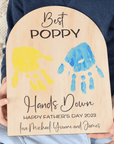 hand print plaque