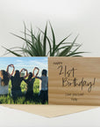 Personalised birthday photo block