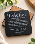 personalised coaster for teacher